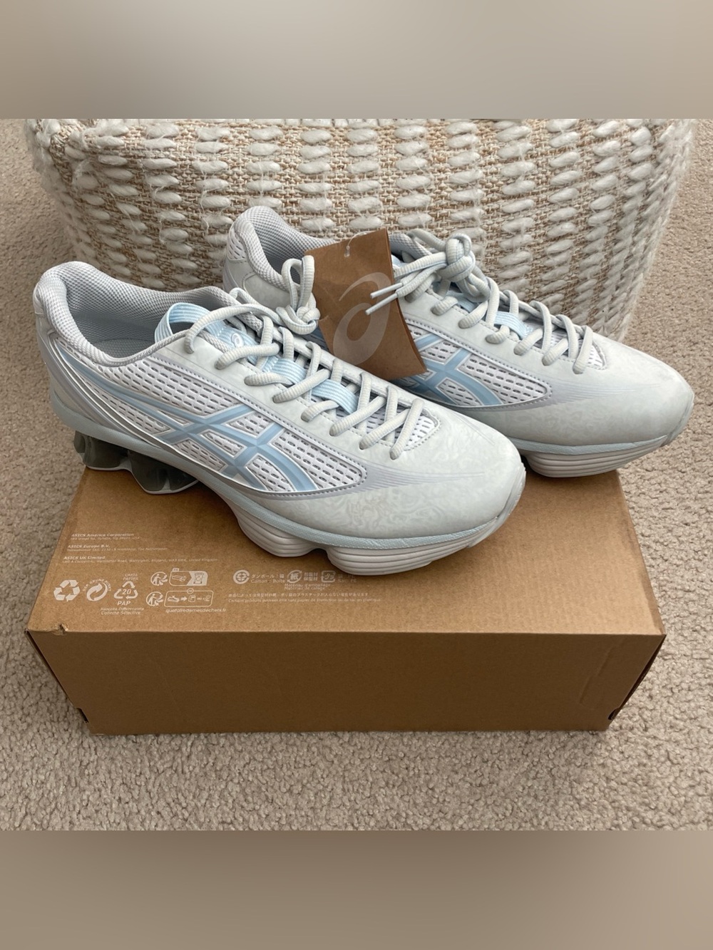 Asics US6-S Gel-Kinetic Kiko Kostadinov Glacier Grey 1203A748-020 Men Size 10.5
